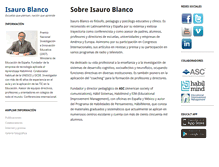 Tablet Screenshot of isauroblanco.com